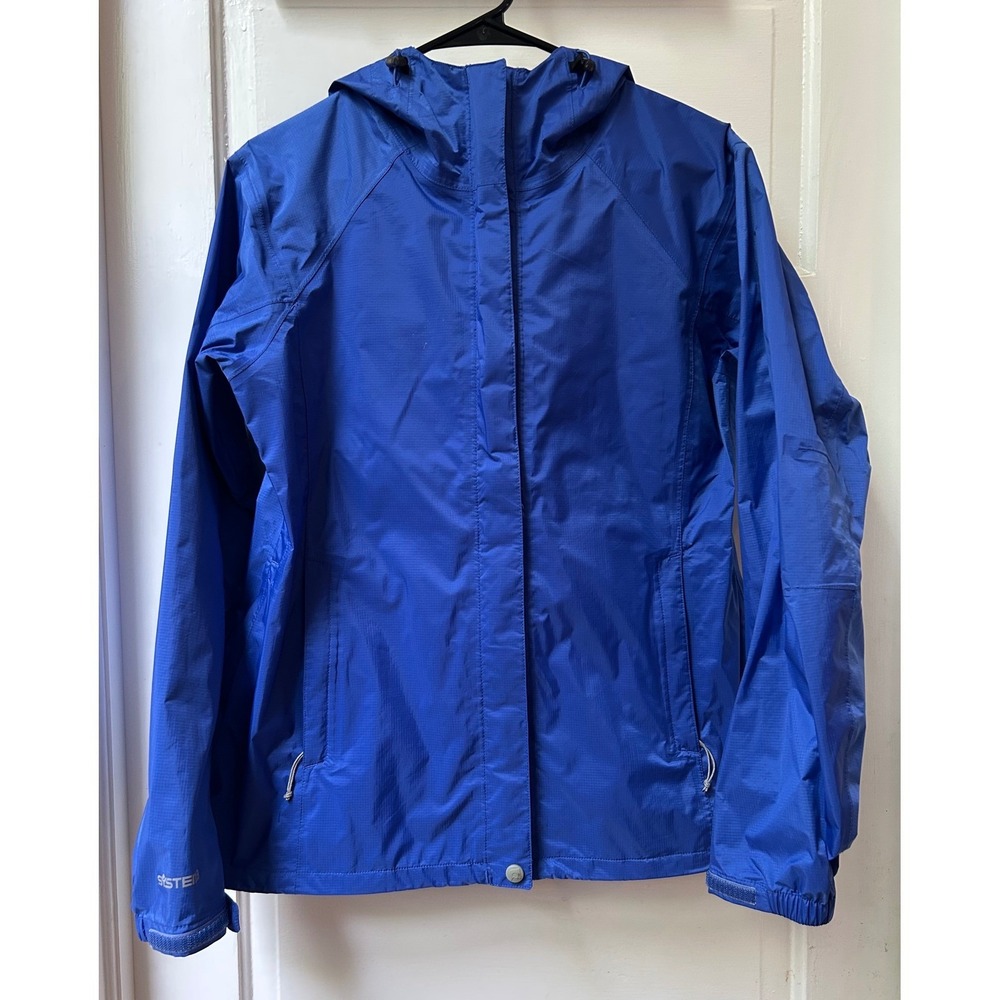 Eastern Mountain Sports Woman's Blue Windbreaker Jacket System3 Size Medium